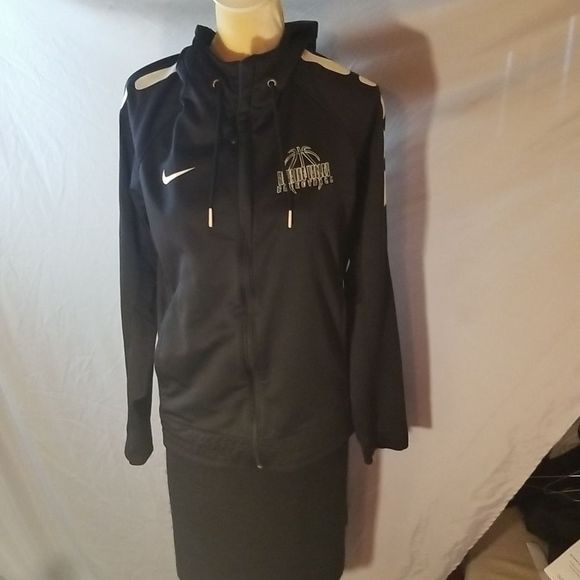 Nike Therma Fit Black Zippered Hoodie Sz. S With Moraine Valley Basketball Logo - Picture 7 of 17